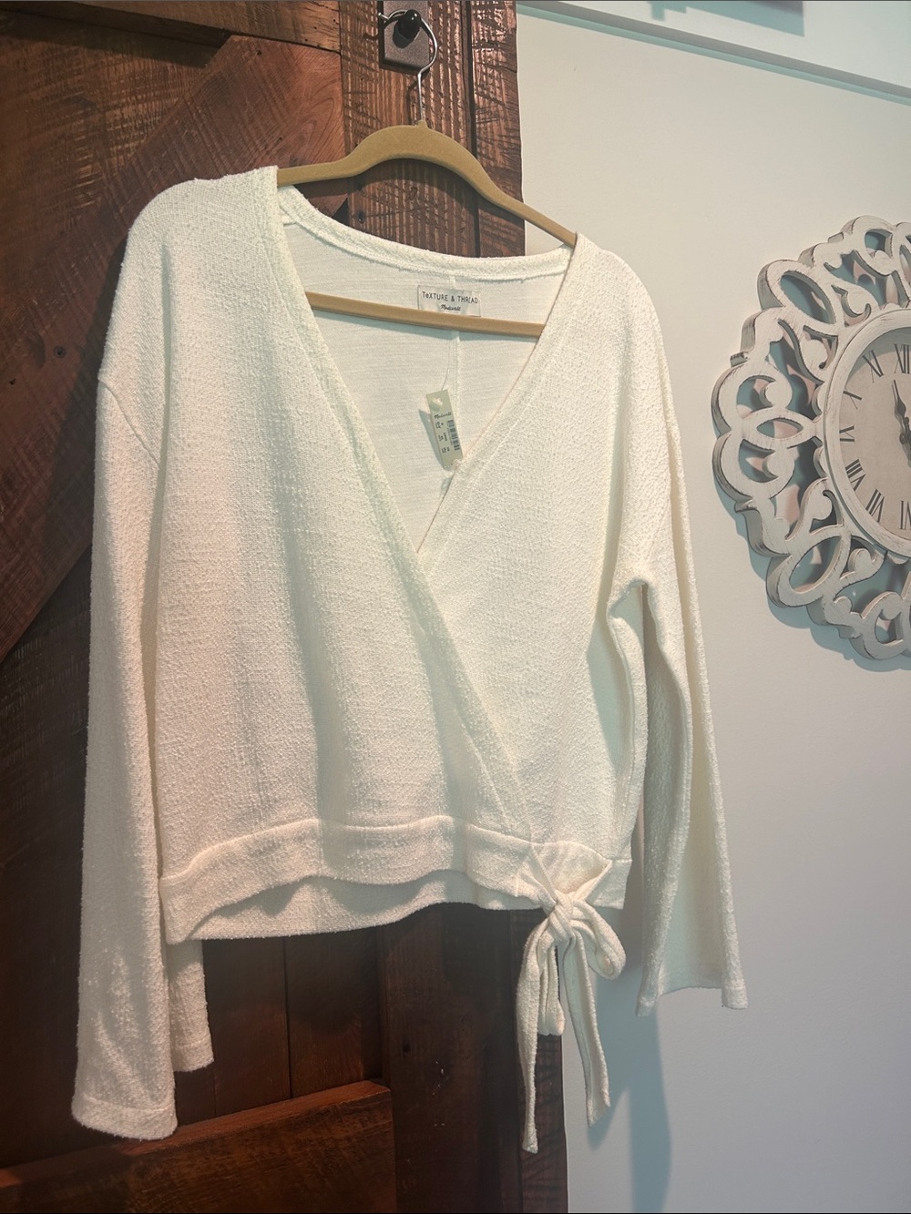 Madewell Cozy Wrap Cardigan in Cream